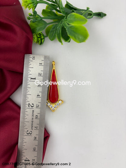 Lakshmi Mata Deity God Stone Tilakam Bindi Pottu Namam G98776-DGT005-6 -Godjewellery9.com 2