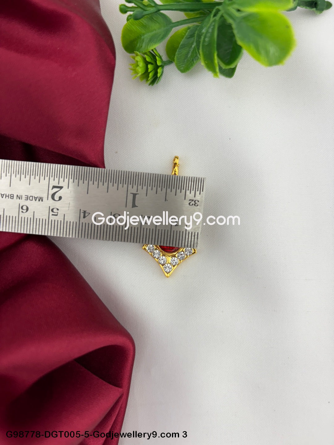 Miniature Deity Stone Tilakam Bindi Pottu Alankaram Jewelry G98778-DGT005-5 -Godjewellery9.com 3