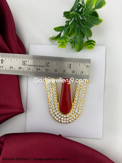 Namam Tilak For Murti Idols Temple And Vishnu Balaji Perumal Ornaments God Deity Swamy Alankaram pooja Red White Stone Tirupati Namam Shringar G93305-DGT003-72.jpg?v=1742831303