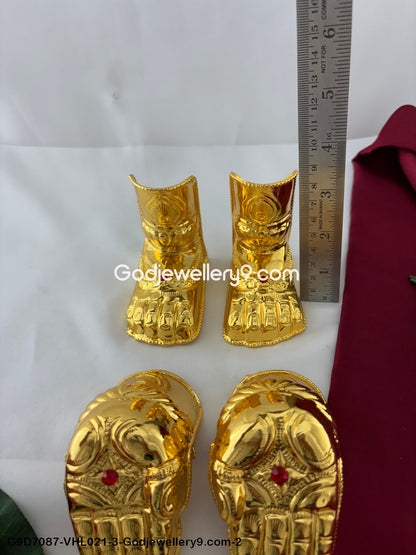 Sacred God Deity Varalakshmi Hands and Legs Hastam Padam in Gold Finish G9D7087-VHL021-3-Godjewellery9.com-2