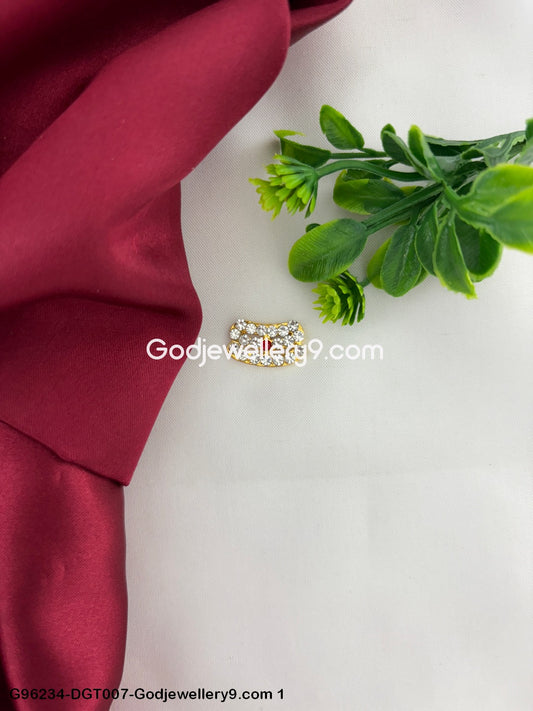 Shiva Stone Namam Thiruneer Deity Pattai Tripundra Vibuthi Tilak God Murti G96234-DGT007-Godjewellery9.com 1