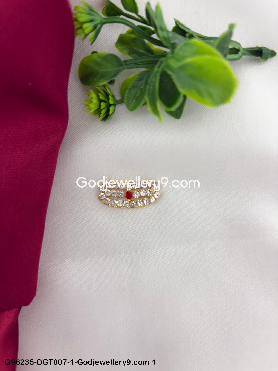 Shiva Thiruneer Stone Vibuthi Tripundra Pattai Namam Deity Tilak God G96235-DGT007-1-Godjewellery9.com 1