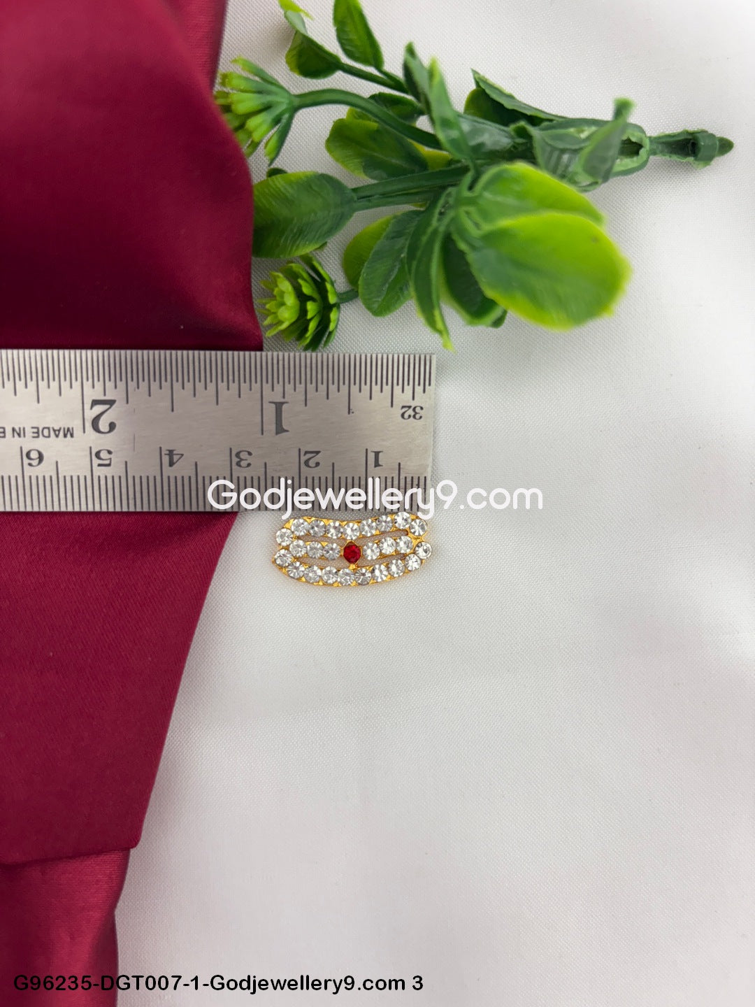 Shiva Thiruneer Stone Vibuthi Tripundra Pattai Namam Deity Tilak God G96235-DGT007-1-Godjewellery9.com 3