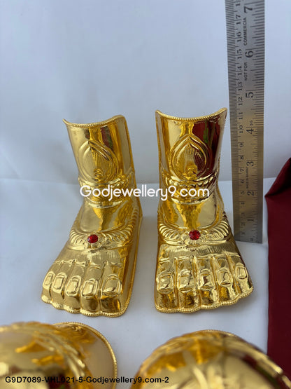 Shop Deity Varalakshmi Hands and Legs Hastam Padam Gold Plated for Idols G9D7089-VHL021-5-Godjewellery9.com2