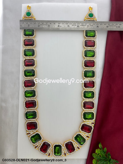Swamy Alankaram 1 Step Long Haram Necklace for Deity God G93528-DLN021-Godjewellery9.com 3