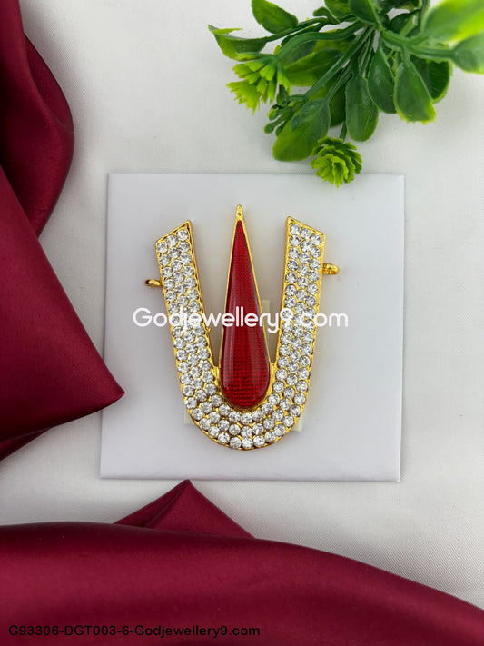 Temple Tilka Namam For Murti Idols And Vishnu Balaji Perumal Ornaments God Deity Swamy Alankaram pooja Red White Stone Tirupati Namam Shringar G93306-DGT003-6.jpg?v=1742831307