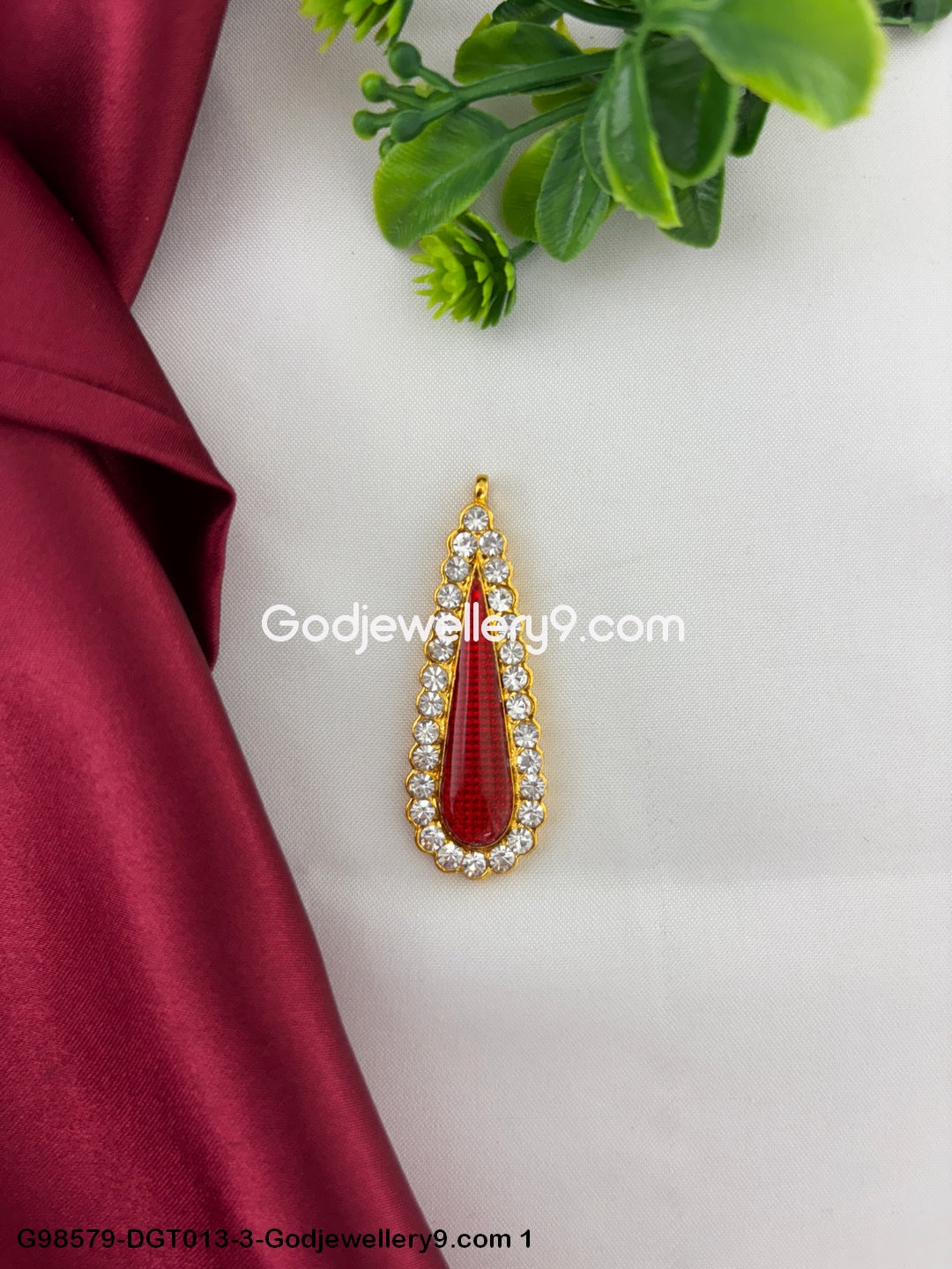 Tirupati Deity God Stone Tilak Bindi For Idols Vigraha Murti Alankaram G98579-DGT013-3-Godjewellery9.com 1