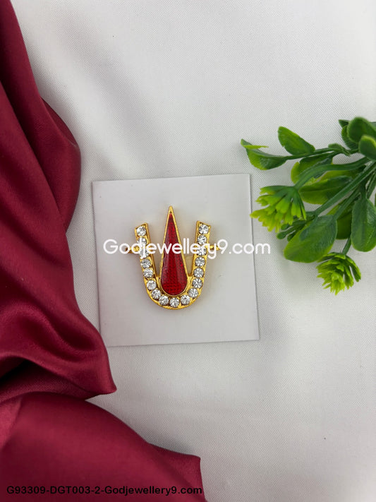 Tirupati Namam Tilak For Murti Idols Temple And Vishnu Balaji Perumal Ornaments God Deity Swamy Alankaram pooja Red White Stone Namam Shringar G93309-DGT003-2.jpg?v=1742831302