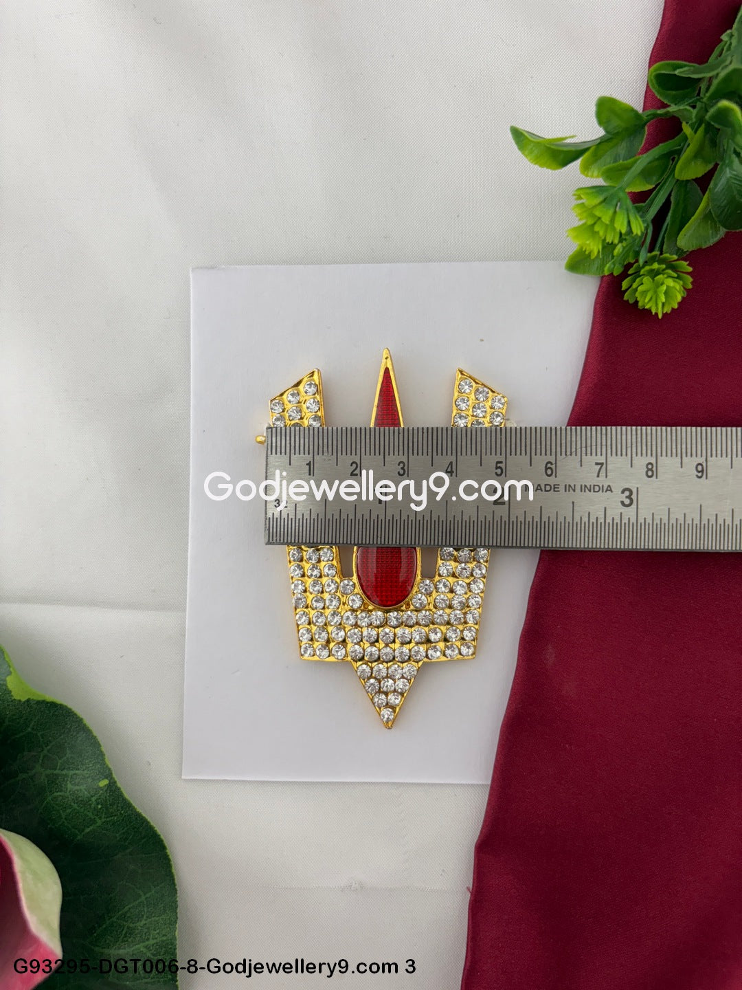 Tirupati Style God Stone Deity Namam Tilak for Lord Vishnu Alankaram G93295-DGT006-8-Godjewellery9.com 3