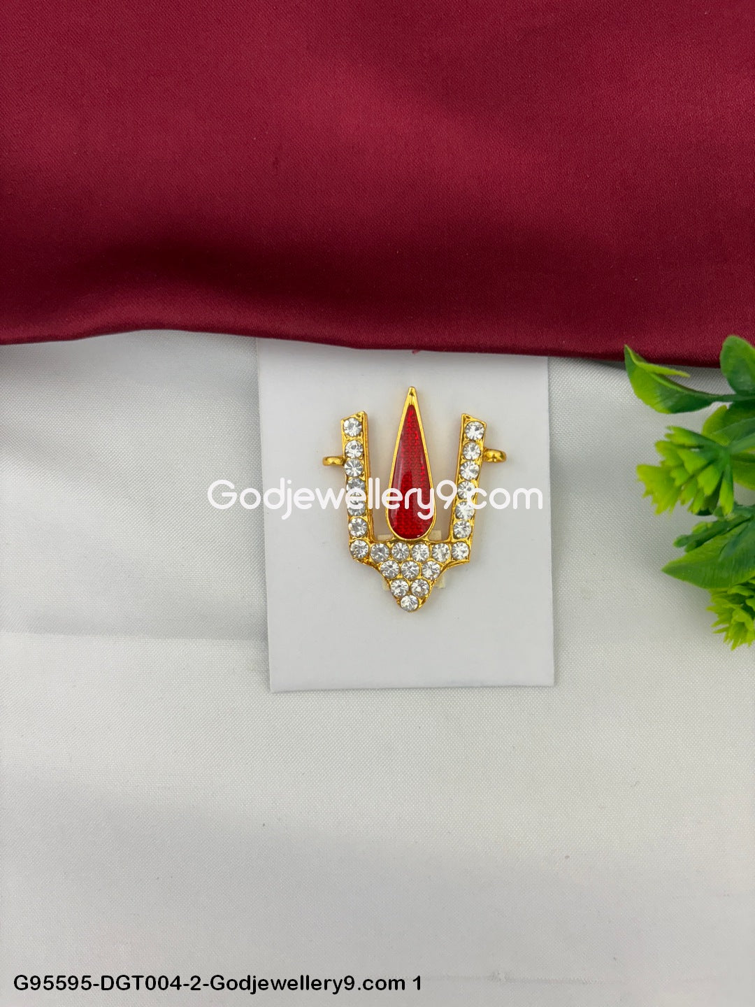 Traditional Tirupati Balaji Deity God Stone Namam Tilak for Idols Alankaram G95595-DGT004-2-Godjewellery9.com 1