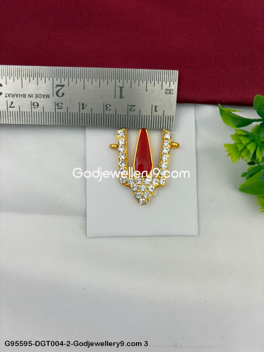 Traditional Tirupati Balaji Deity God Stone Namam Tilak for Idols Alankaram G95595-DGT004-2-Godjewellery9.com 3