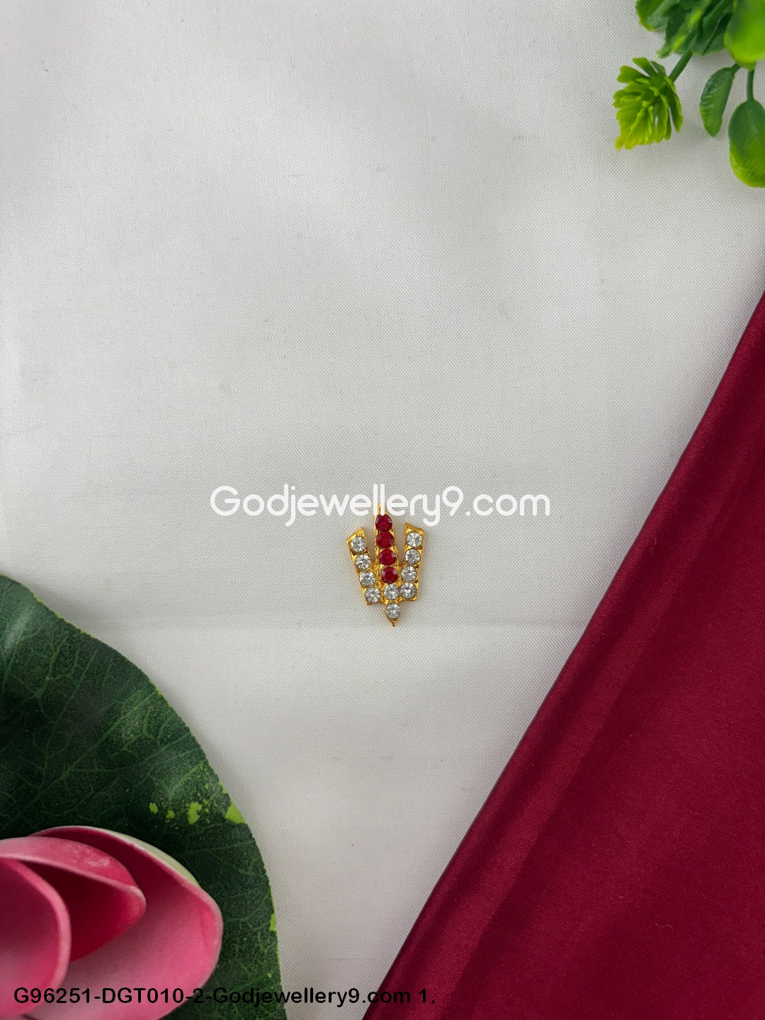 Traditional Tirupati Balaji Deity God Stone Small Namam Tilak for Idols G96251-DGT010-2-Godjewellery9.com 1