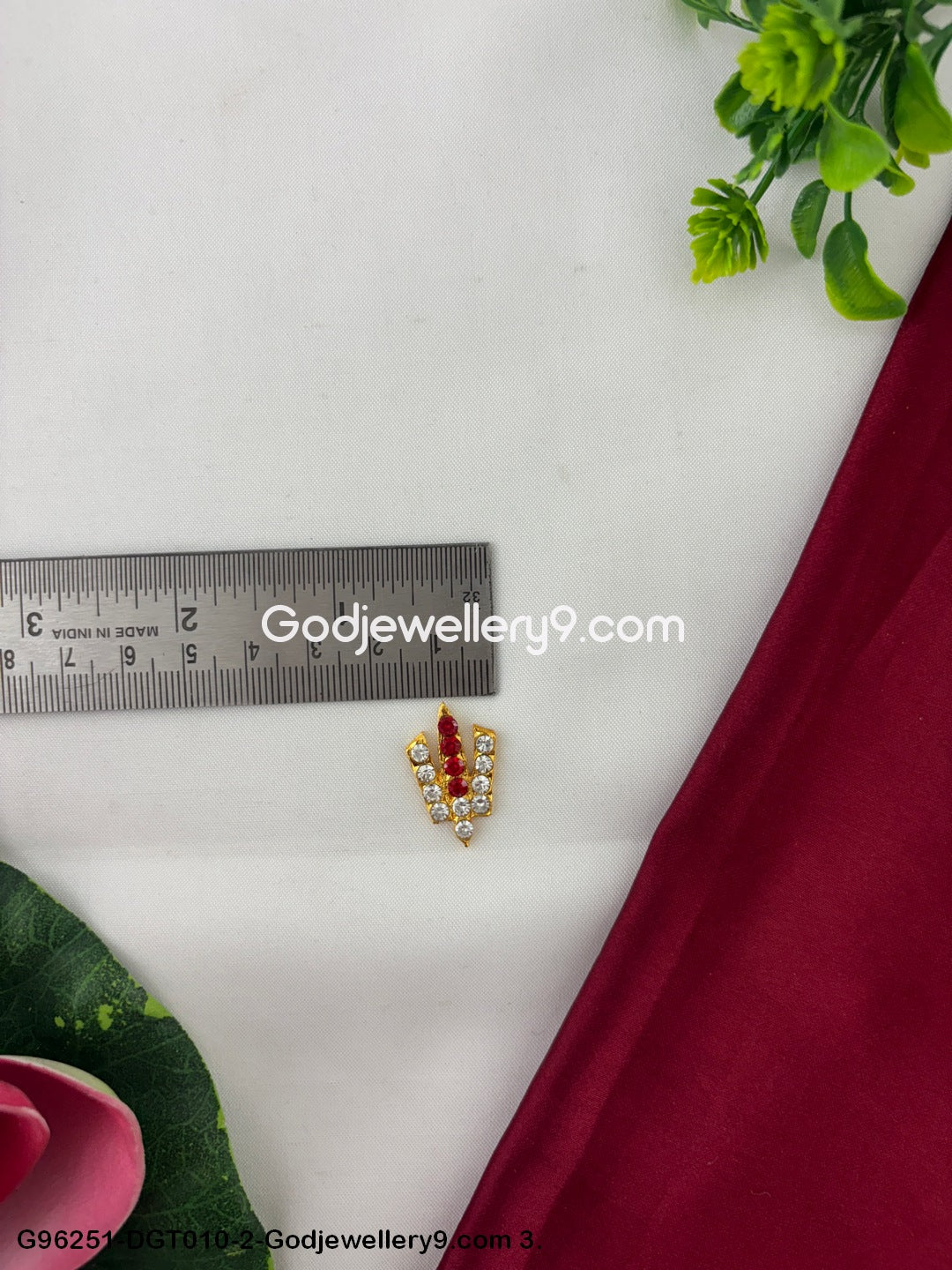 Traditional Tirupati Balaji Deity God Stone Small Namam Tilak for Idols G96251-DGT010-2-Godjewellery9.com 3