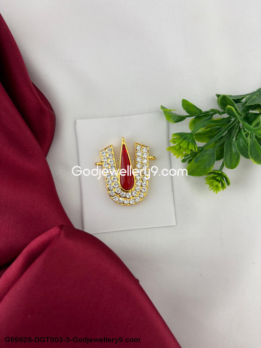 Vishnu Namam Tilak For Murti Idols Temple Balaji Perumal Ornaments God Deity Swamy Alankaram pooja Red White Stone Tirupati Namam Shringar G99626-DGT003-3.jpg?v=1742831302