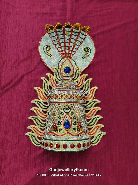 Durga Stone Jwala Half Crown Featuring Blue Stone Accents View 1