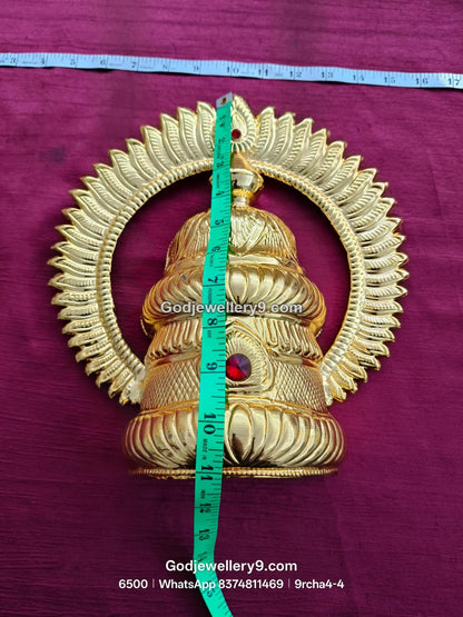 Arch Half Crown Featuring Embossed Work View 3