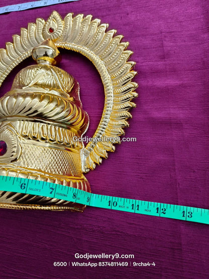 Arch Half Crown Featuring Embossed Work View 4