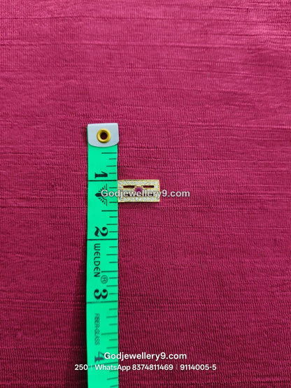 Shiva Tilak / Naamam with Twin Bar Detail and Round Red Stone for Shiva idol forehead alankaram - detail view - SKU 9114005