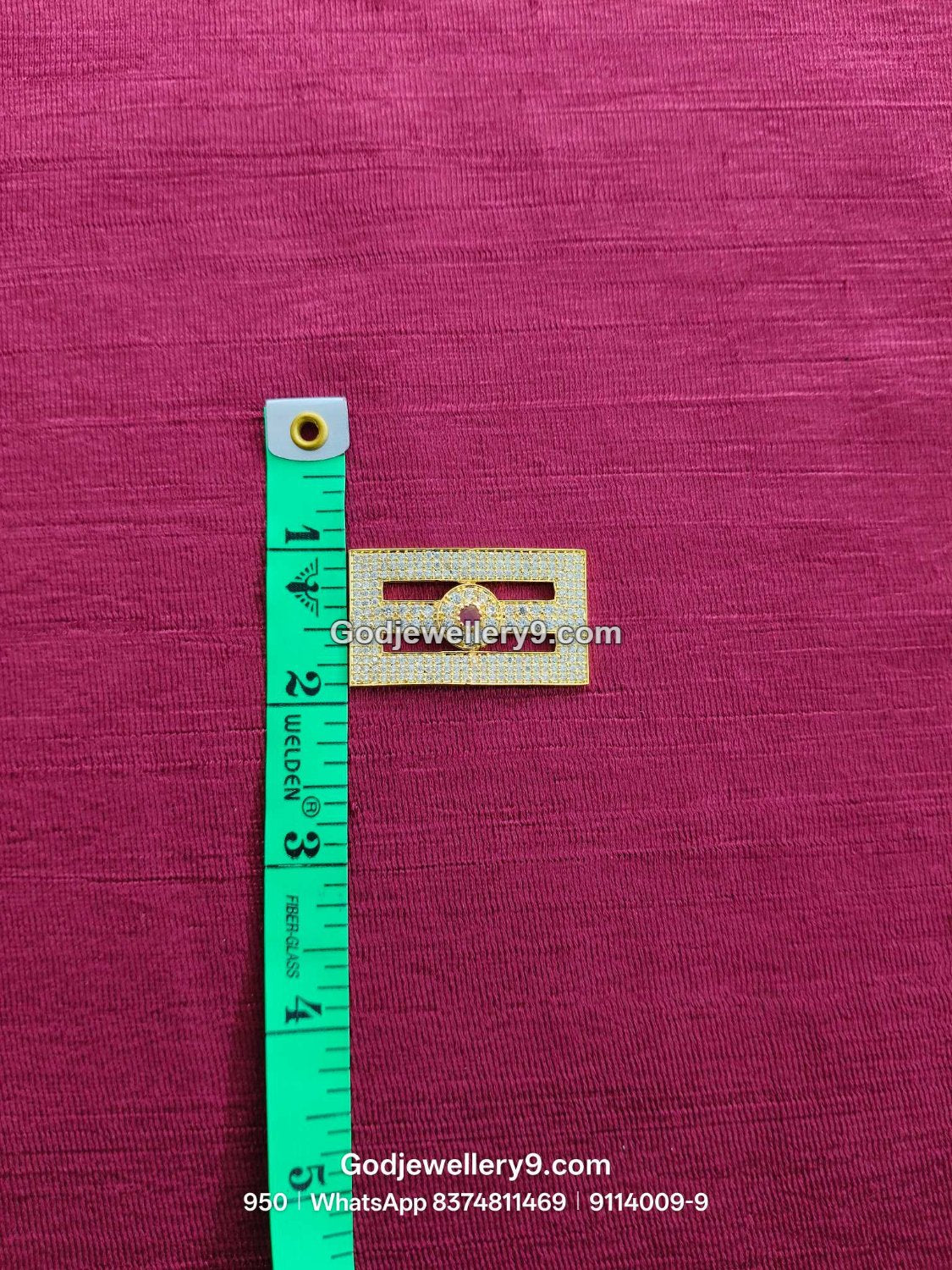 Large Shiva Tilak / Naamam with Twin Open Slots and Round Center for Shiva idol forehead alankaram - detail view - SKU 9114009