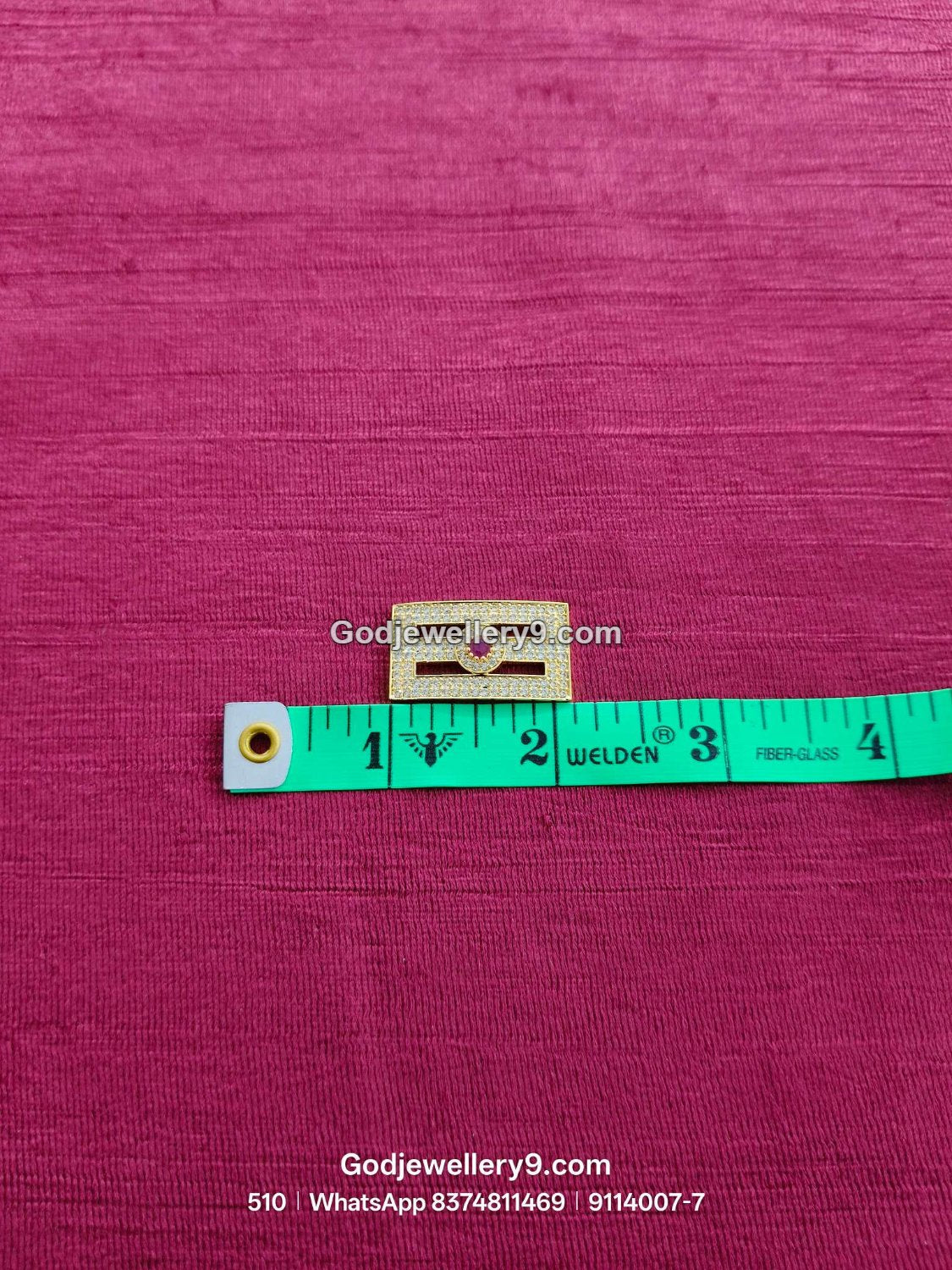 Medium Shiva Tilak / Naamam with Twin Slots and Half-Moon Center for Shiva idol forehead alankaram - front view - SKU 9114007