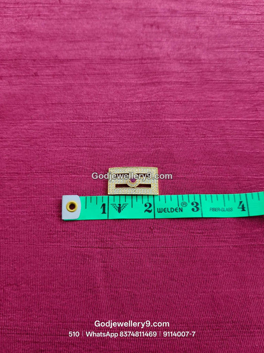 Medium Shiva Tilak / Naamam with Twin Slots and Half-Moon Center for Shiva idol forehead alankaram - front view - SKU 9114007