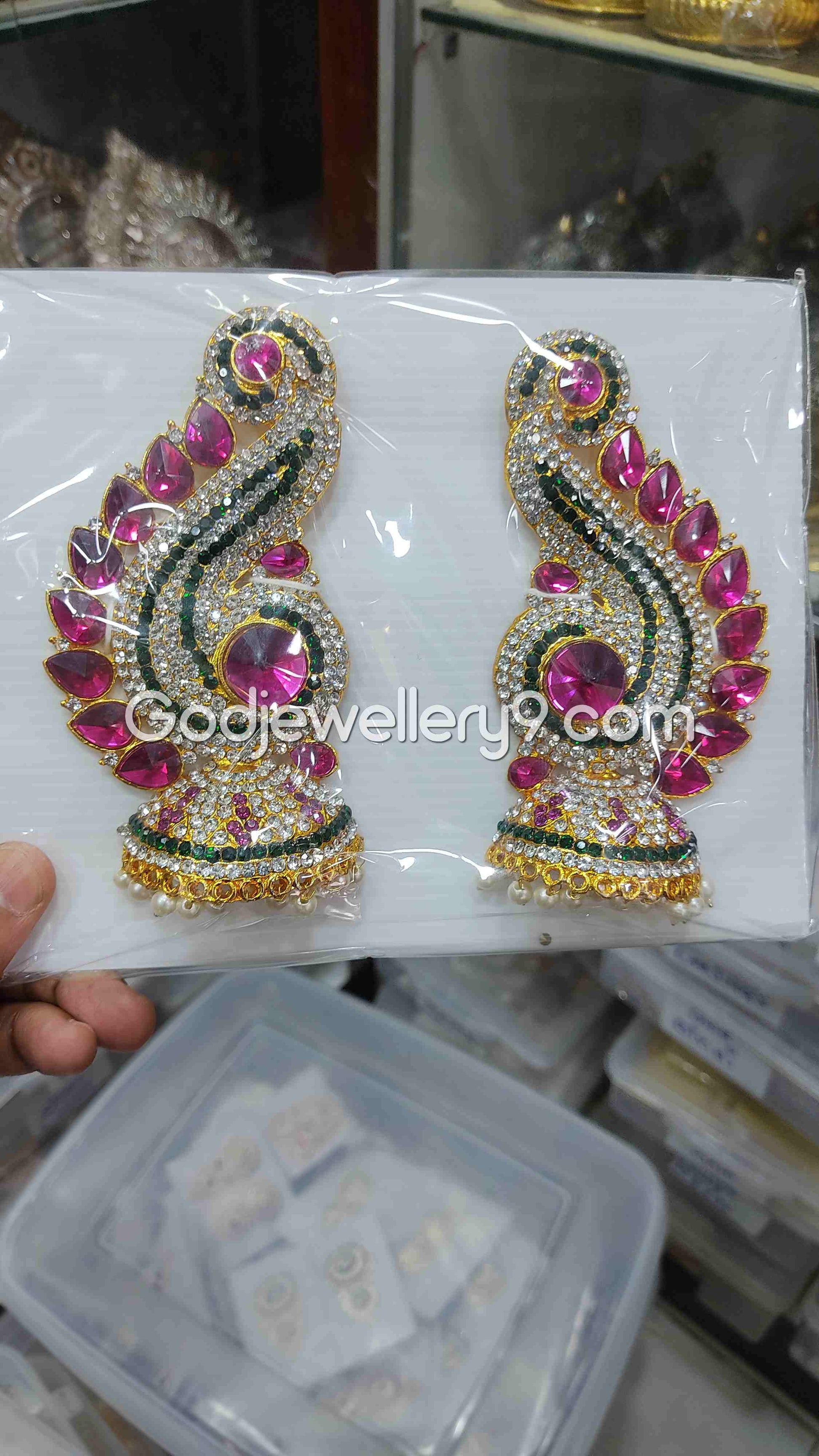 karna Pathakam For Amman God Deity Earrings G29 Godjewellery9