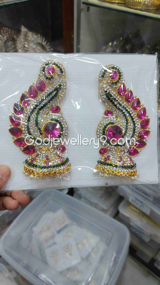 karna Pathakam For Amman God Deity Earrings G29 Godjewellery9